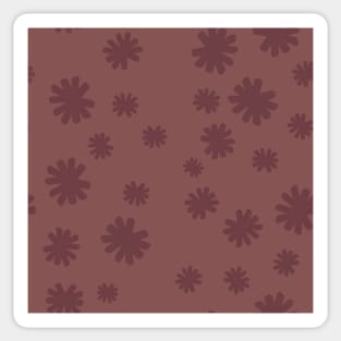 Minimal Plum Floral pattern Sticker